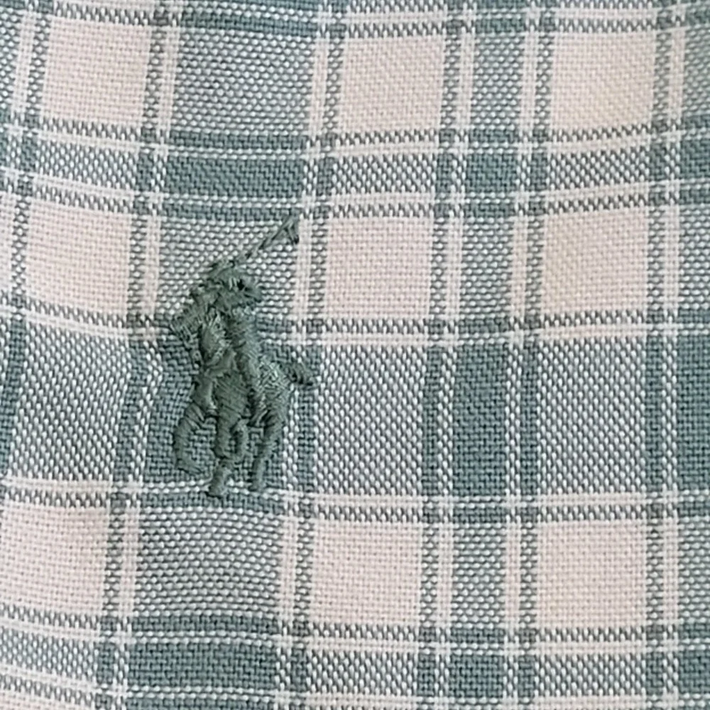 Polo Ralph Lauren Shirt Mens 2XLTUtility Oxford Gingham Short Sleeve Pony Preppy